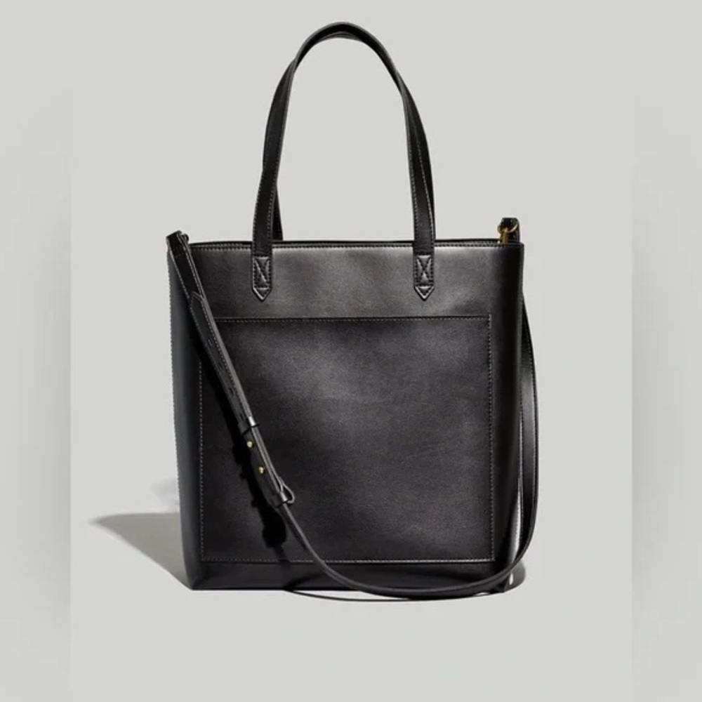 Madewell Medium Transport Faux Leather Tote Cactus Edition
